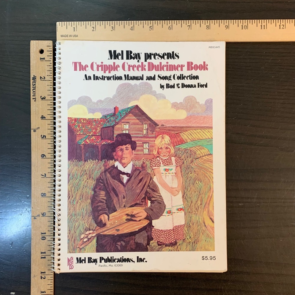 Mel Bay The Cripple Creek Dulcimer Book Bud Donna Ford Instruction Manual 1977